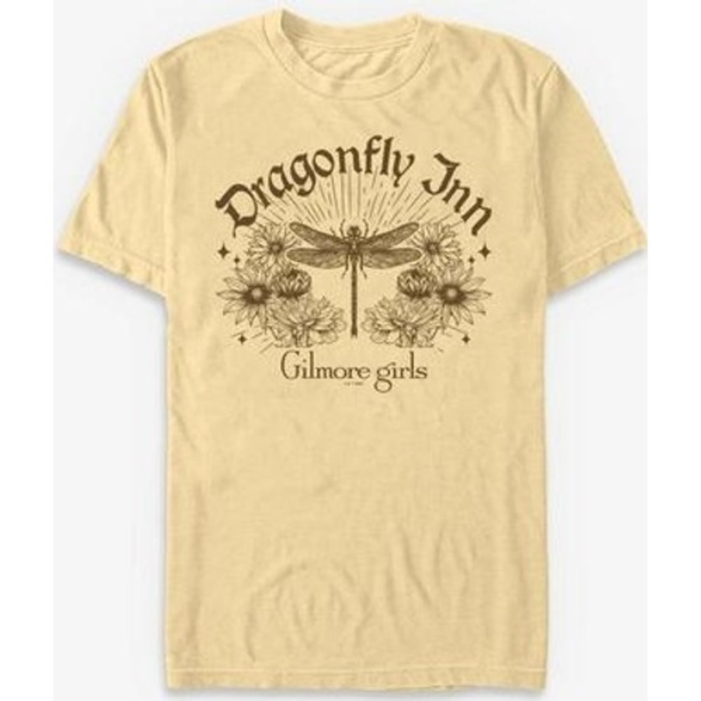 Gilmore Girls Dragonfly Inn Brown Graphic T-Shirt XL New With Tags WRGI00GGSC
